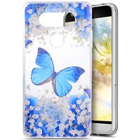 PHEZEN LG G5 Case LG G5 TPU Case [Crystal Clear]  Pretty Butterfly Flower Design Slim Fit Soft Gel Clear Transparent TPU Bumper Rubber Protective Case for LG G5-Butterfly Flower - B075GDQWH7